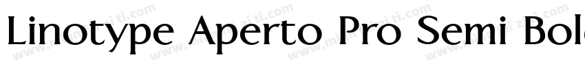 Linotype Aperto Pro Semi Bold字体转换